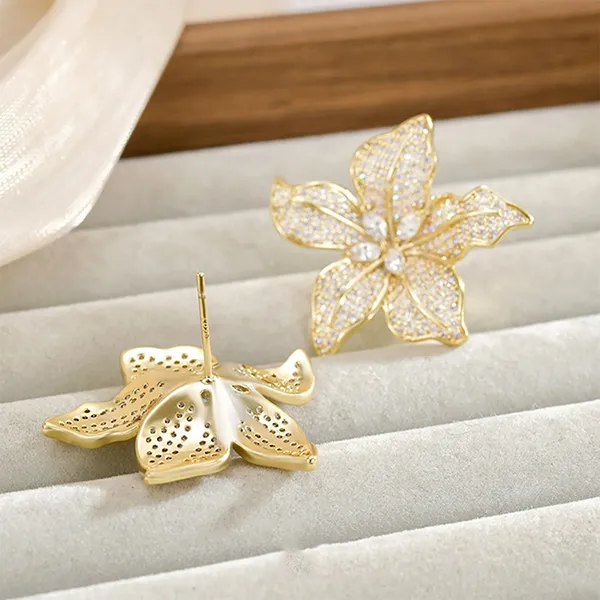 Khuyên Tai Nữ Kya Jewel Sunlit Blossom KE20 Màu Vàng/Trắng