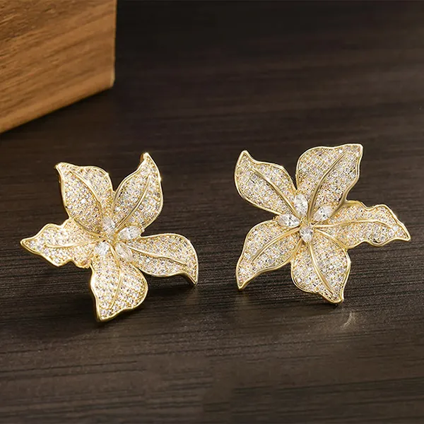Khuyên Tai Nữ Kya Jewel Sunlit Blossom KE20 Màu Vàng/Trắng