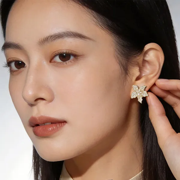 Khuyên Tai Nữ Kya Jewel Sunlit Blossom KE20 Màu Vàng/Trắng
