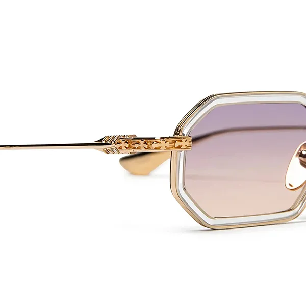 Kính Mát Chrome Hearts Stylida Crystal Gold Plate Gradient Sunglasses Màu Tím Vàng