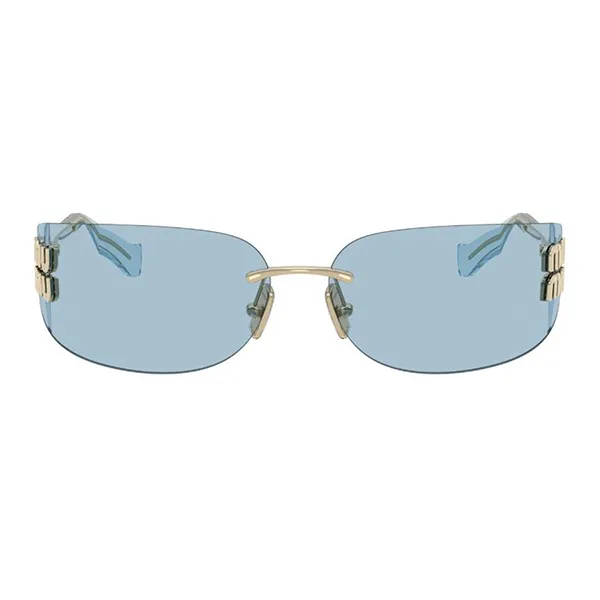 Kính Mắt Nữ Miu Miu Frameless Sunglasses Blue Silver 0MU A51S ZVN10P Màu Xanh Bạc