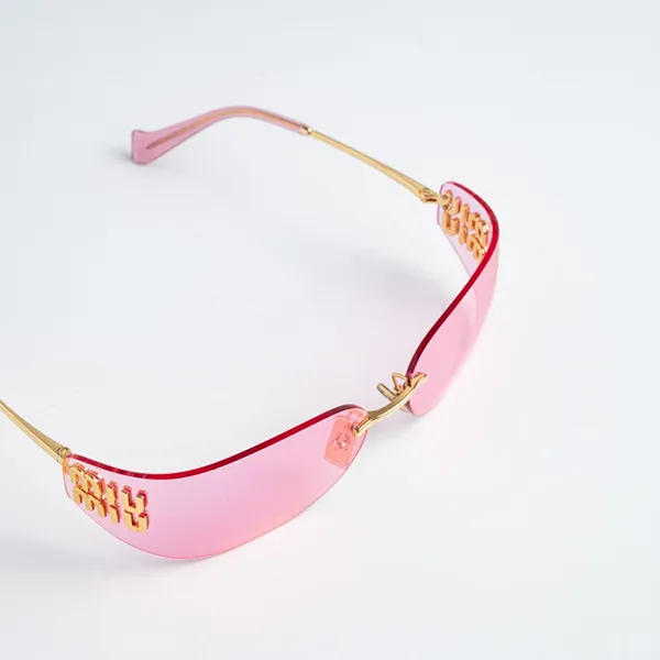 Kính Mắt Nữ Miu Miu Gold Pink Infrared 0MU A51S 5AK90Y Màu Hồng Vàng