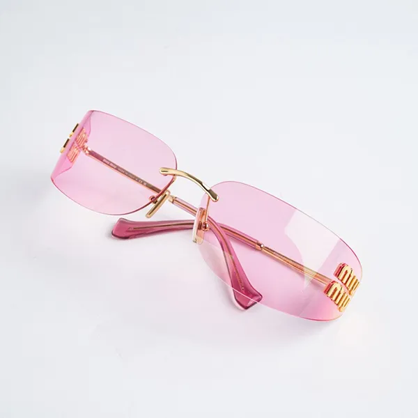 Kính Mắt Nữ Miu Miu Gold Pink Infrared 0MU A51S 5AK90Y Màu Hồng Vàng