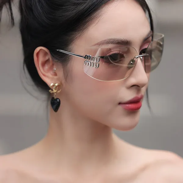 Kính Mắt Nữ Miu Miu Sunglasses Light Gold Lenses 0MU 54YS 1BC10F Màu Vàng Nhạt