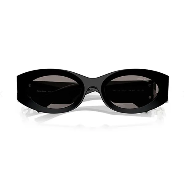 Kính Mát Nữ Miu Miu Sunglasses Woman 0MU 11WS 16K80Q Black Dark Grey Màu Đen Xám