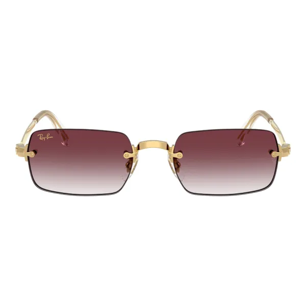 Kính Mát Rayban Sunglasses 0RB3928 001/8H Màu Tím - Vàng