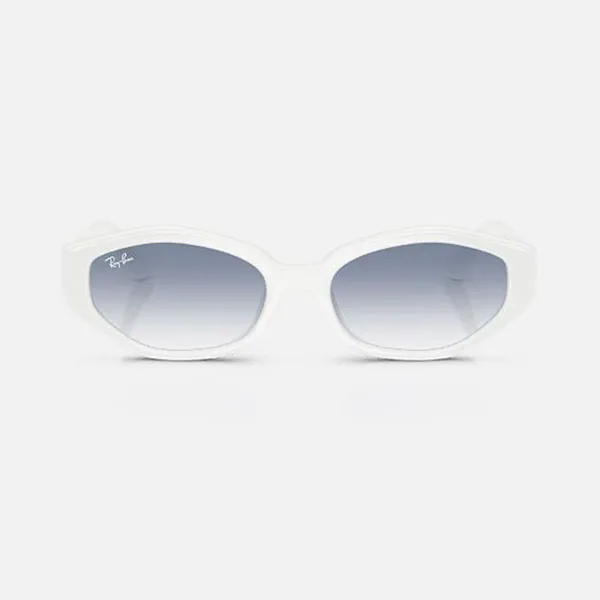 Kính Mát Unisex Rayban 0RB4473D 677219 White Clear Gradient Light Blue Màu Trắng Xanh