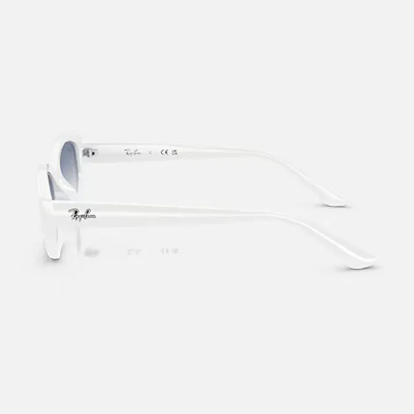 Kính Mát Unisex Rayban 0RB4473D 677219 White Clear Gradient Light Blue Màu Trắng Xanh