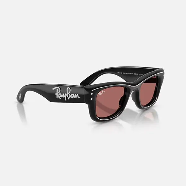 Kính Mát Unisex Rayban 0RB4940B 686485 Black Dark Violet Màu Đen Tím