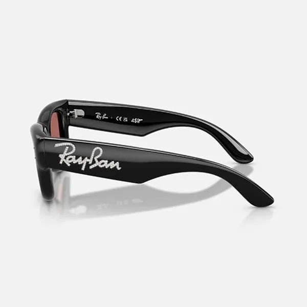 Kính Mát Unisex Rayban 0RB4940B 686485 Black Dark Violet Màu Đen Tím