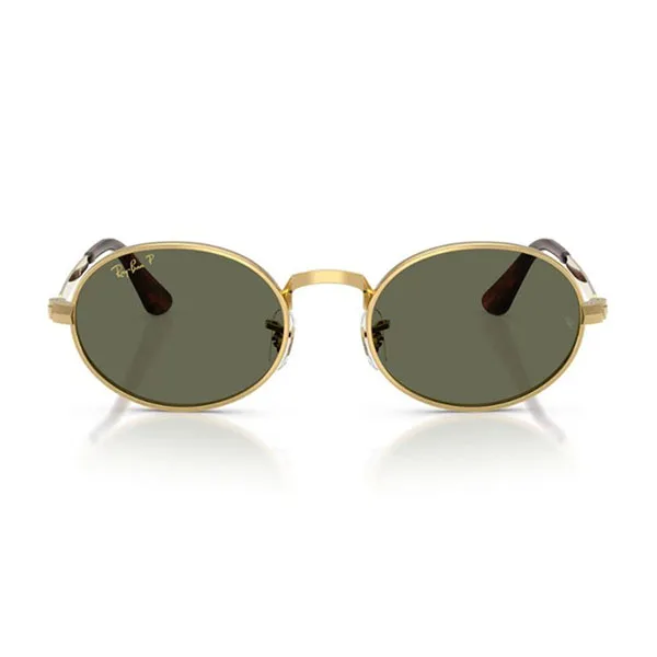 Kính Mát Unisex Rayban Sunglasses Arista Gold Polarized Green 0RB3931 001/58 Màu Xanh Vàng