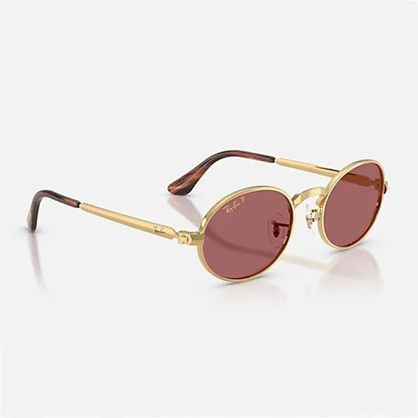 Kính Mát Unisex Rayban Sunglasses Arista Gold Purple Polarized 0RB3931 001/AF Màu Tím Vàng
