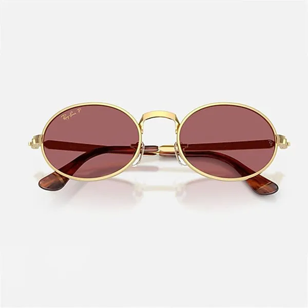 Kính Mát Unisex Rayban Sunglasses Arista Gold Purple Polarized 0RB3931 001/AF Màu Tím Vàng