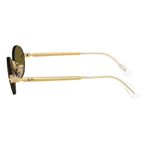 Kính Mát Unisex Rayban x A$AP Rocky Sunglasses 0RB3929 001/73 Màu Nâu - Vàng
