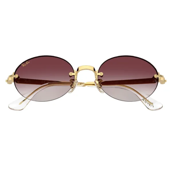 Kính Mát Unisex Rayban x A$AP Rocky Sunglasses 0RB3929 001/8H Màu Tím - Vàng