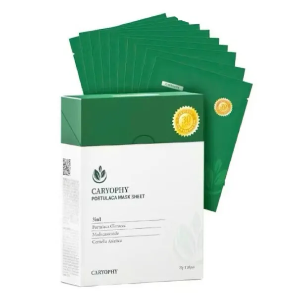 Mặt Nạ Dưỡng Da Caryophy Portulaca Mask Sheet (Hộp 10 Miếng)