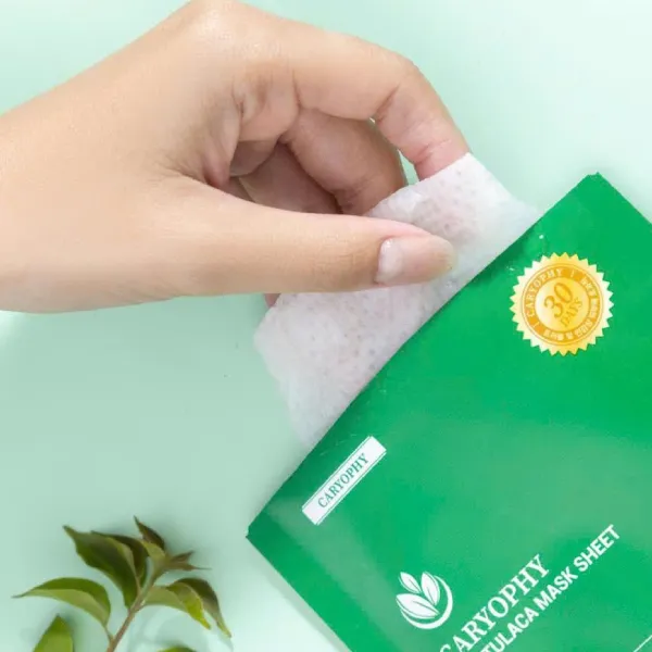 Mặt Nạ Dưỡng Da Caryophy Portulaca Mask Sheet (Hộp 10 Miếng)