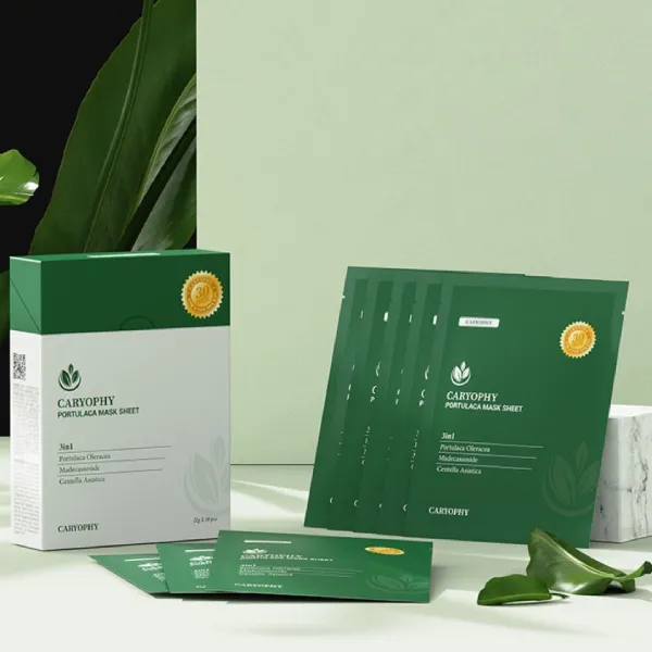Mặt Nạ Dưỡng Da Caryophy Portulaca Mask Sheet (Hộp 10 Miếng)