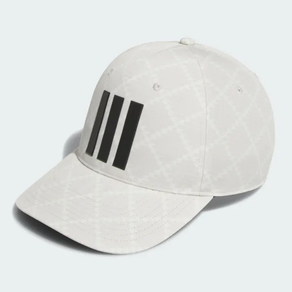 Mũ Adidas 3-Stripe Tour Hat With Houndstooth Pattern Alumina KB0503 Màu Trắng Size OSFM