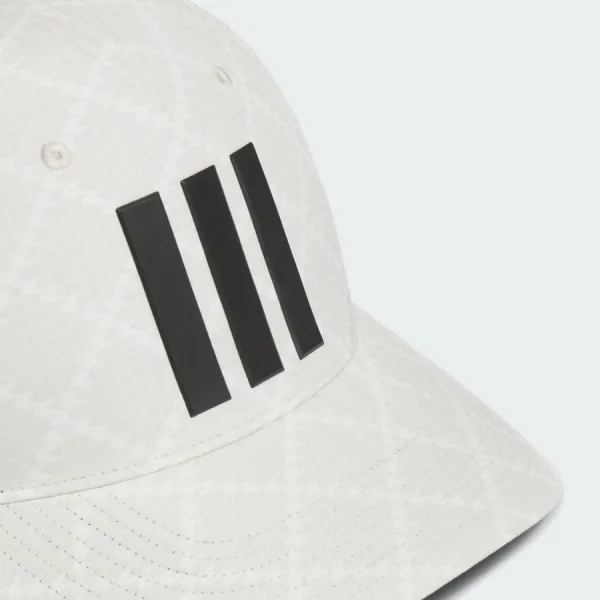 Mũ Adidas 3-Stripe Tour Hat With Houndstooth Pattern Alumina KB0503 Màu Trắng Size OSFM