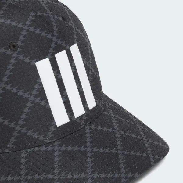 Mũ Adidas 3-Stripe Tour Hat With Houndstooth Pattern KB0493 Màu Đen Size OSFM