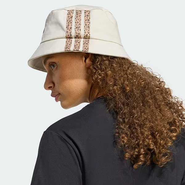 Mũ Adidas Sportswear Leopard Print 3-Stripes Graphic Bucket Cap JW8672 Màu Be Size OSFW