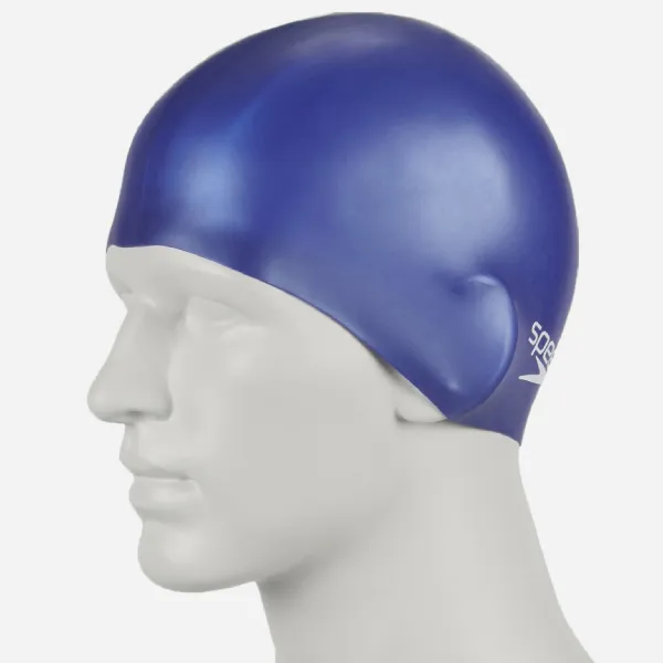 Mũ Bơi Trẻ Em Speedo Plain Moulded Silicone 8-709900002 Màu Xanh Dương