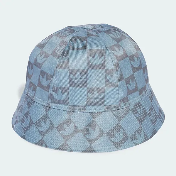 Mũ Bucket Adidas Monogram JW8014 Tactile Blue Màu Xanh Họa Tiết Size OSFW