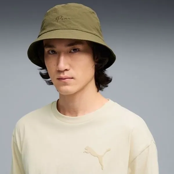 Mũ Bucket Puma Premium Essentials Script 02684902 Màu Xanh Lá Size OSFM