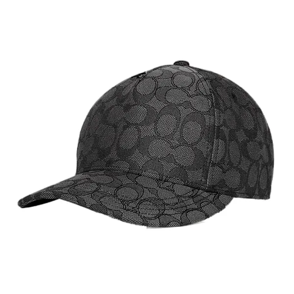 Mũ Coach Signature Jacquard Charcoal CB706-CHR Màu Đen