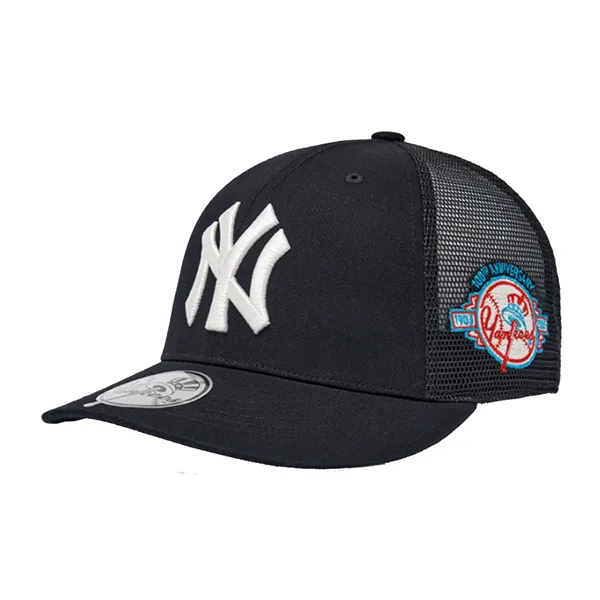 Mũ MLB Signature Patch Mesh Cap NY Yankees 3AMCB0463-50BKS Màu Đen
