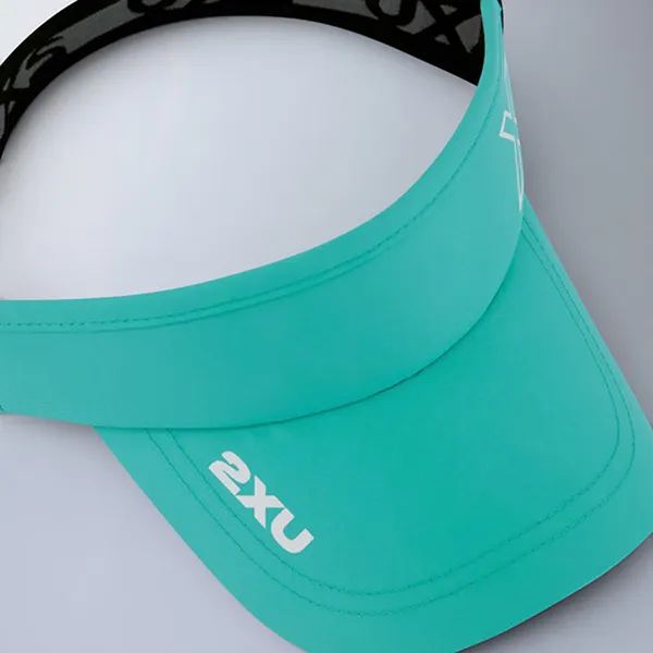 Mũ Nửa Đầu 2XU Performance Visor UQ6165f-AUR/WHT Màu Xanh Ngọc