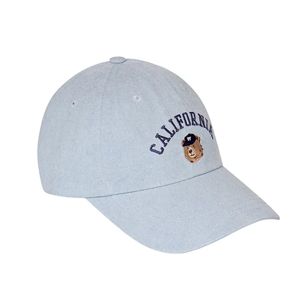 Mũ WHOAU Steve Head Embroidered Washed Ball Cap WHACG1112A-51-LIGHTBLUE Màu Xanh Blue