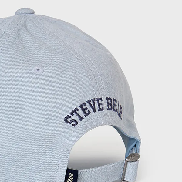 Mũ WHOAU Steve Head Embroidered Washed Ball Cap WHACG1112A-51-LIGHTBLUE Màu Xanh Blue