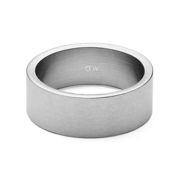 Nhẫn Daniel Wellington Line Ring Brushed Silver 8mm DW00401777 Màu Bạc Size 58