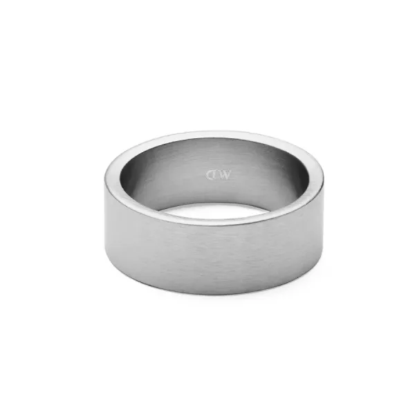 Nhẫn Daniel Wellington Line Ring Brushed Silver 8mm DW00401780 Màu Bạc Size 64