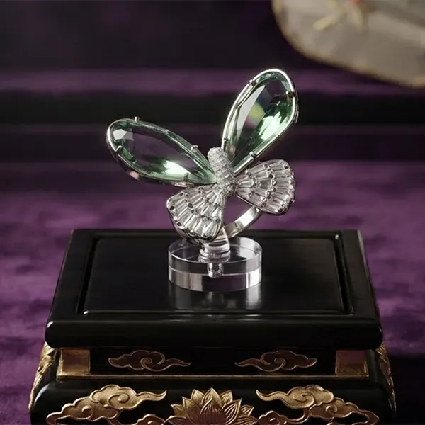 Nhẫn Nữ Kya Jewel Misty Butterfly KR4 Màu Bạc/Xanh