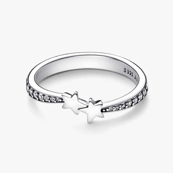 Nhẫn Nữ Pandora Shooting Stars Sparkling Ring 192365C01 Màu Bạc Size 50