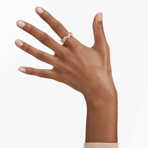 Nhẫn Nữ Swarovski Matrix Vittore Ring 5690092 Màu Vàng Hồng Size 52