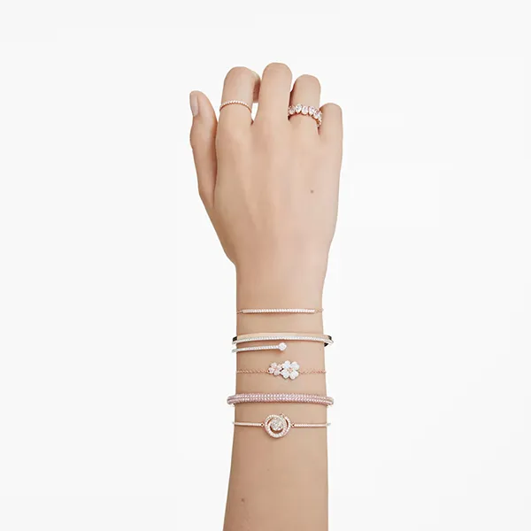 Nhẫn Nữ Swarovski Matrix Vittore Ring 5690092 Màu Vàng Hồng Size 52