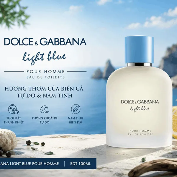 Nước Hoa Nam Dolce & Gabbana D&G Light Blue Pour Homme Eau De Toilette 100ml