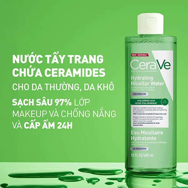 Nước Tẩy Trang CeraVe Hydrating Micellar Water 400ml