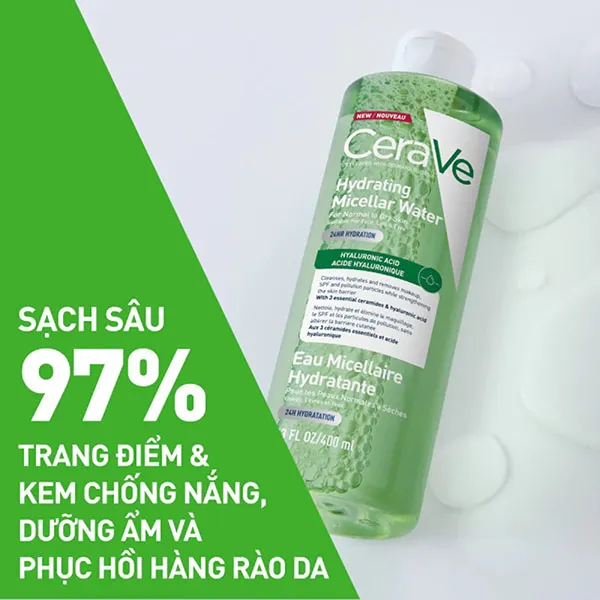 Nước Tẩy Trang CeraVe Hydrating Micellar Water 400ml