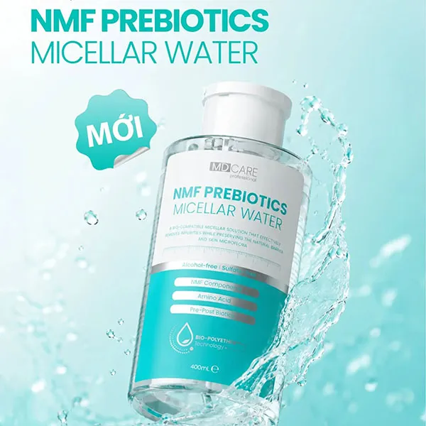 Nước Tẩy Trang MD Care NMF Prebiotics Micellar Water 400ml