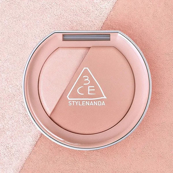 Phấn Má Hồng Kèm Bắt Sáng 3CE Blushlighter Beige Hour Màu Hồng Nude