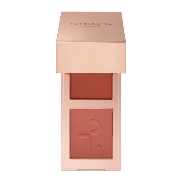 Phấn Má Hồng Patrick Ta 2in1 Double-Take Cream And Power Blush Duo Mini Màu She's Blushing