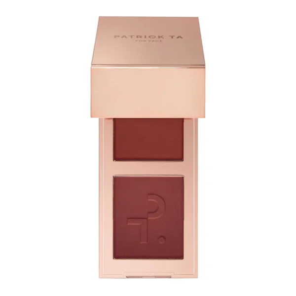 Phấn Má Hồng Patrick Ta Mini Major Headlines Double Take Crème & Powder Blush Duo She Knows Who She Is Màu Mocha