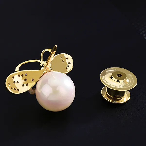 Pin Cài Áo Nữ Meri Sweet Honeybee BR67 Màu Vàng Gold