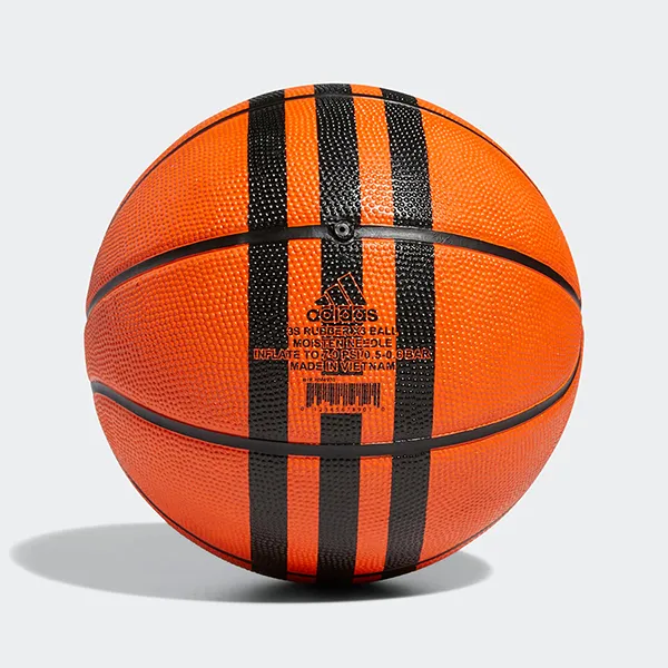 Quả Bóng Rổ Adidas 3-Striped Rubber Basketballs X3 HM4970 Màu Cam