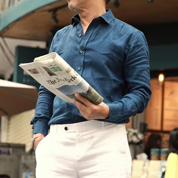Quần Dài Nam F2 Fashion & Freedom Linen DN01-T-28-0119 Màu Trắng Size 28